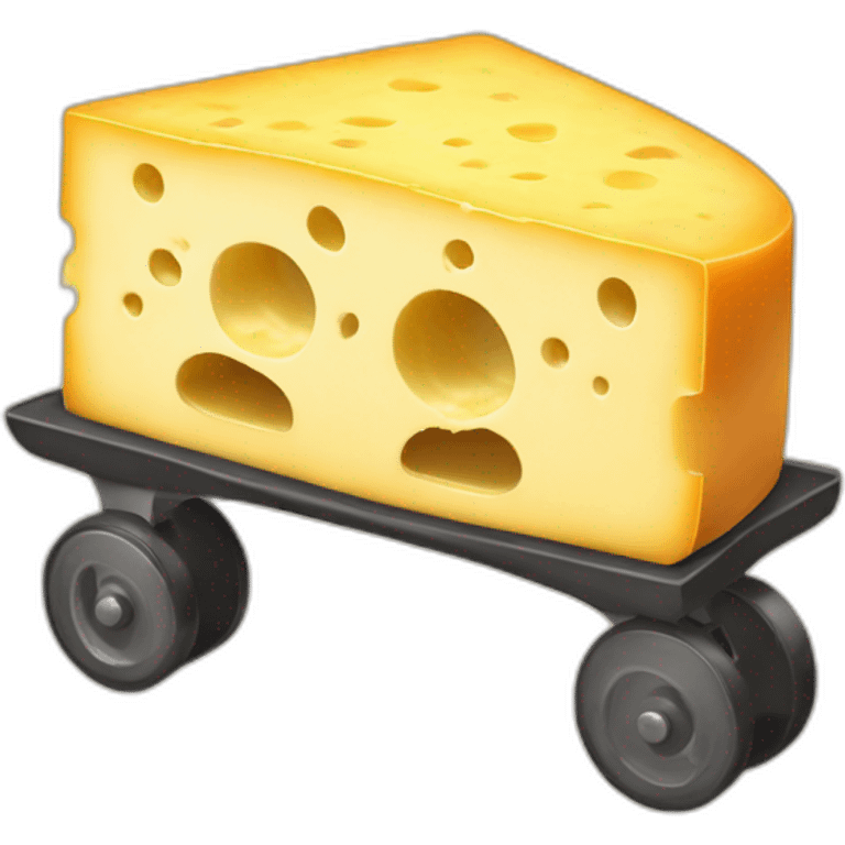 half wheel cheese raclette emoji