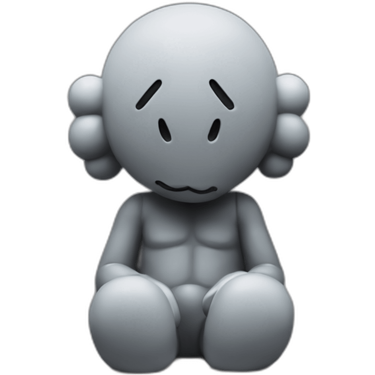 Kaws statue emoji