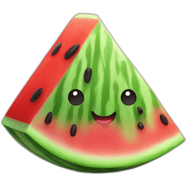 Cute watermelon slice emoji