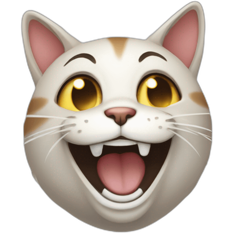 Cat laugh emoji