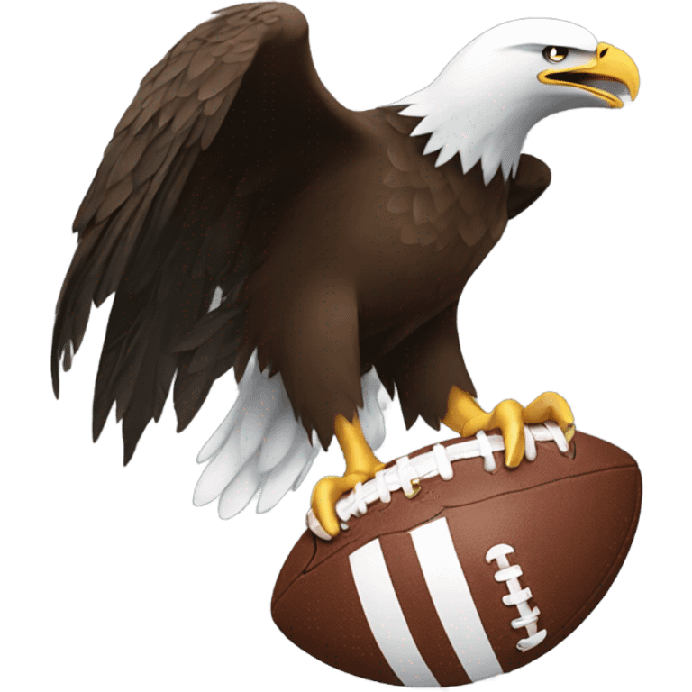 Eagle with football emoji