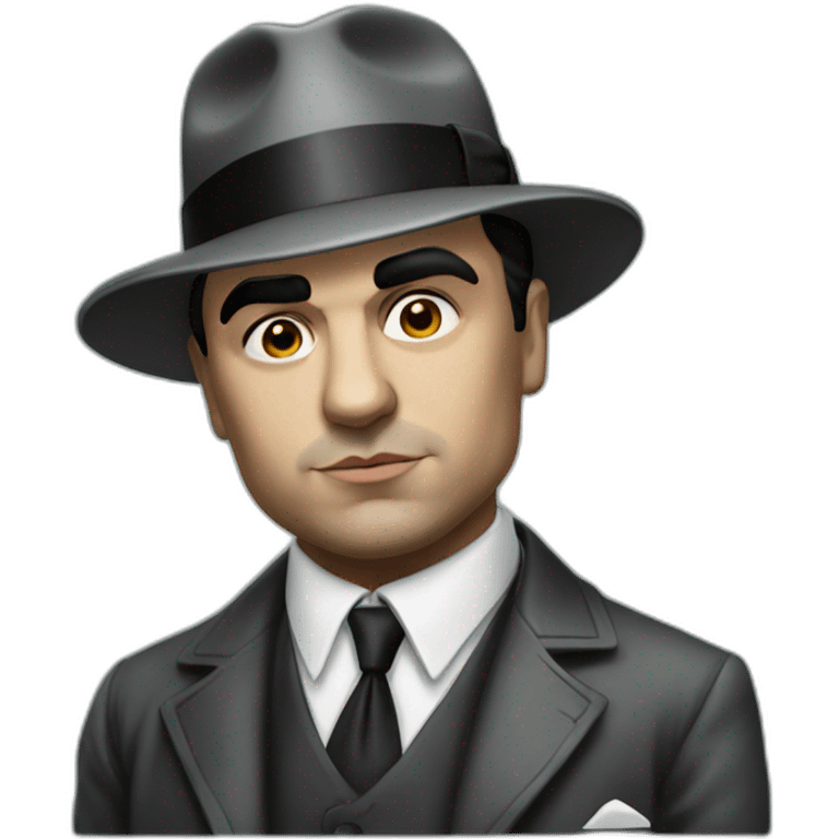 Al capone with is gun emoji