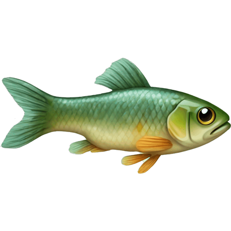 small freshwater fish found in diches and paddy fields in asia emoji