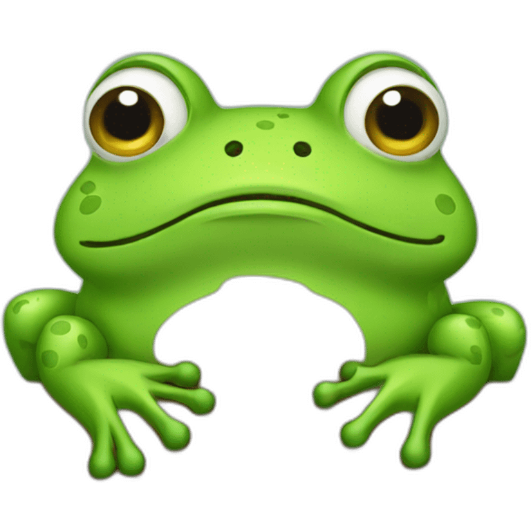 tired frog emoji