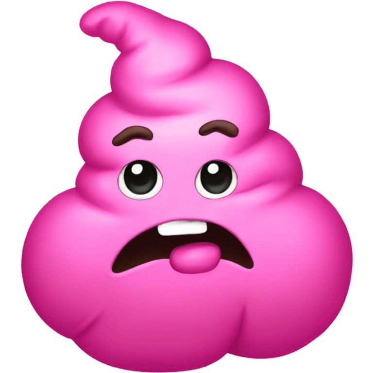 pink sparkly poop emoji