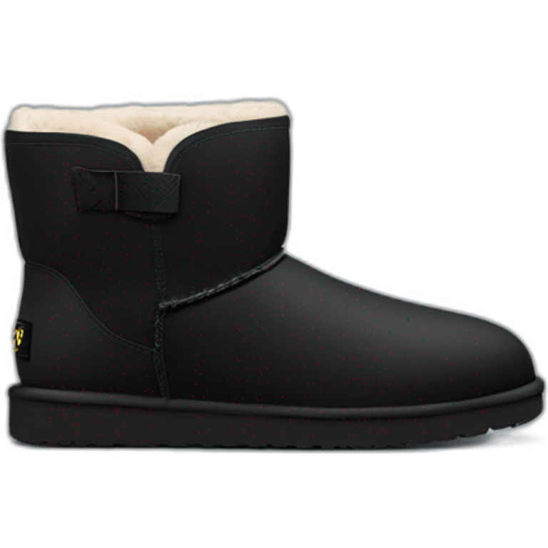 Black classic mini uggs emoji