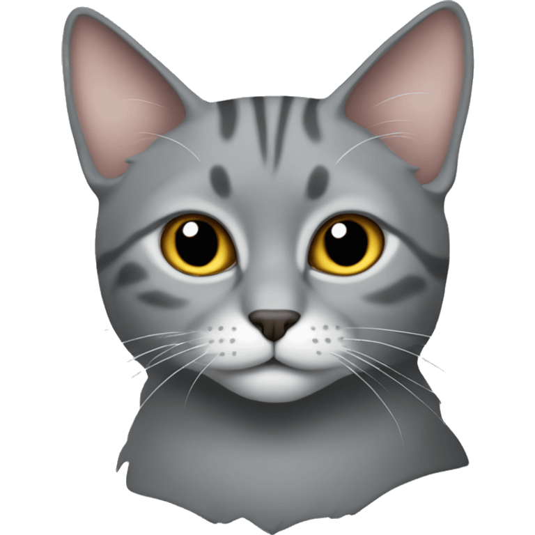 The grey cat of the Schotladn fold emoji