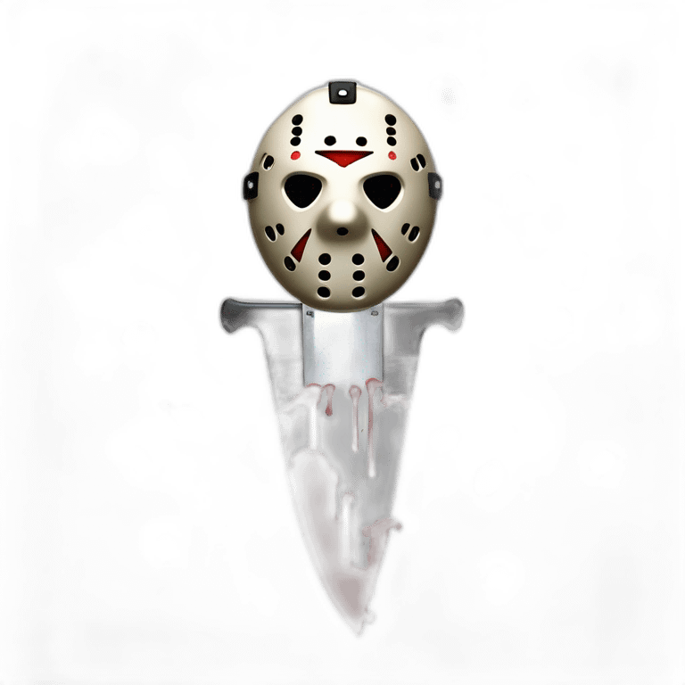 Jason Voorhees Blood Friday the 13th part 4 with a bloody machete emoji