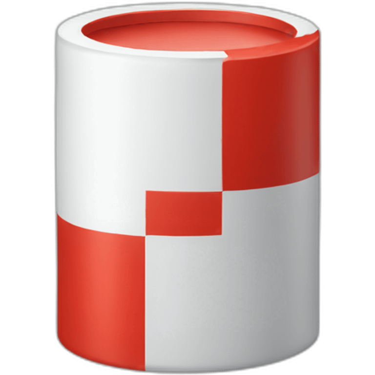 white-and-red-cylinder emoji