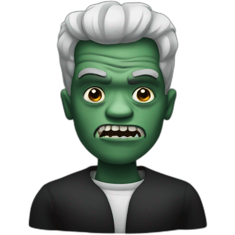 Black Frankenstein monster emoji