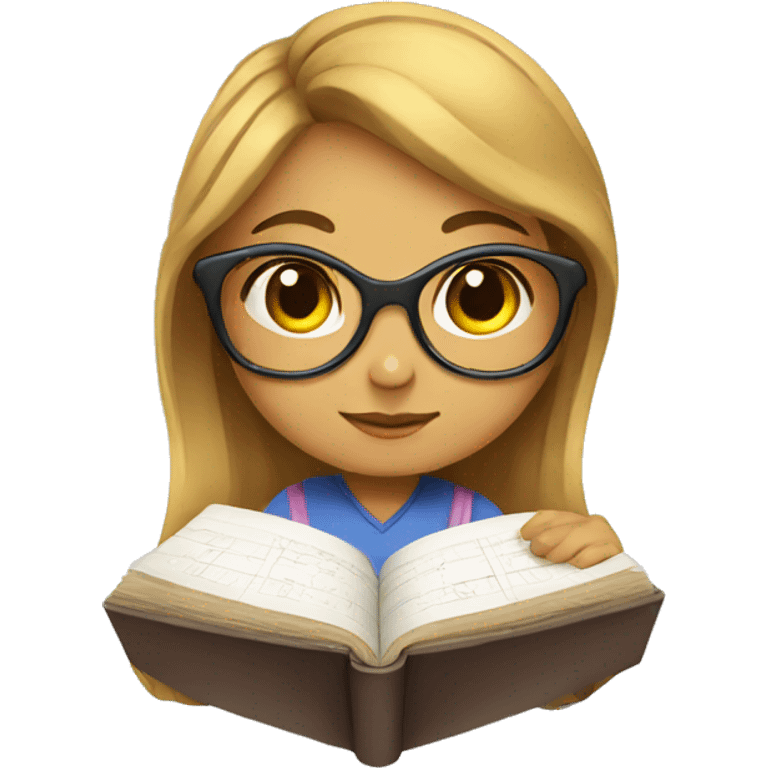 Girl studying geometry  emoji