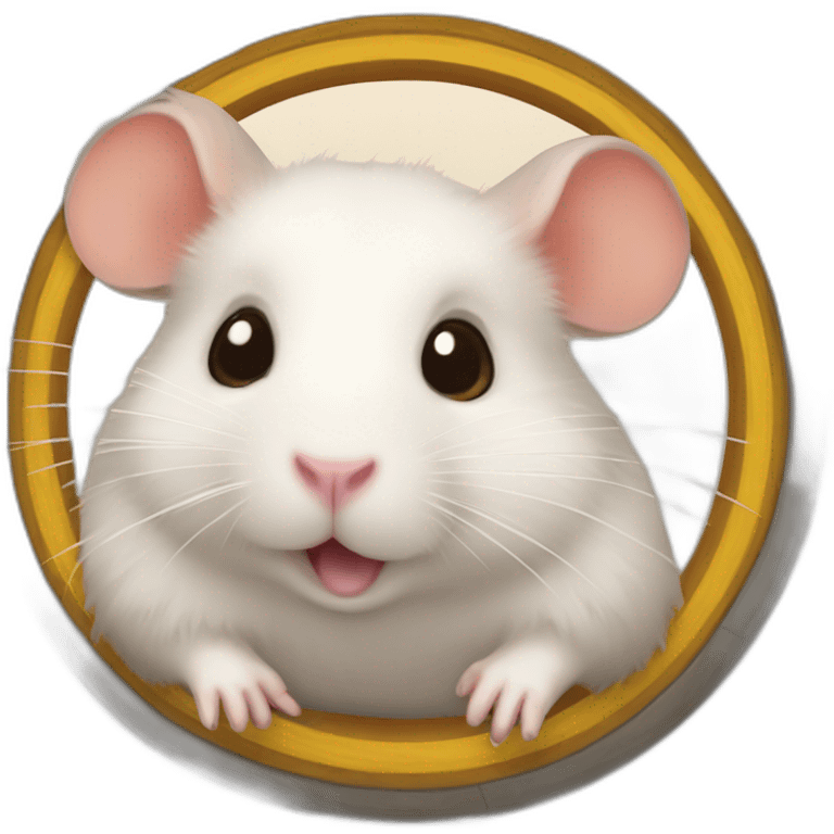 Hamster dans sa roue emoji