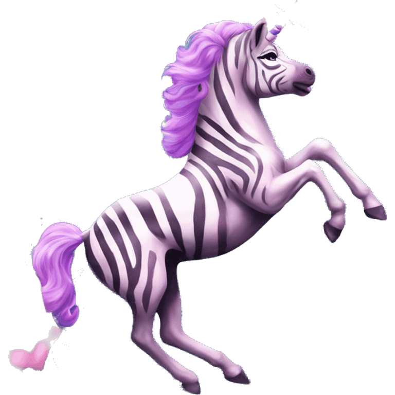 Zebra sparkling nebula unicorn Pegasus collage roses emoji