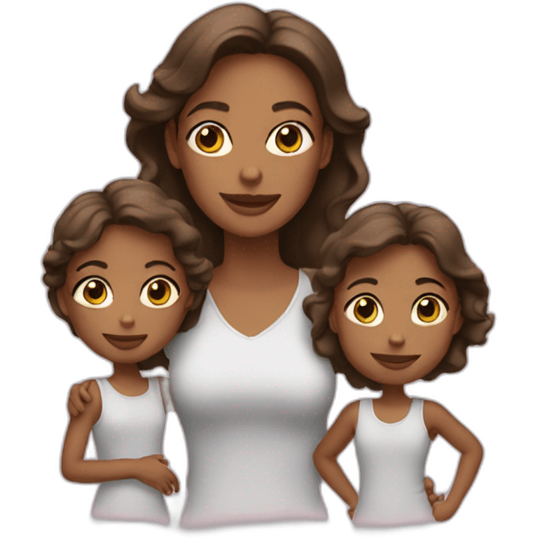 woman with two daughters emoji