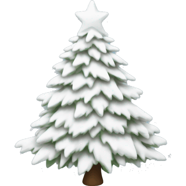 white christmas tree emoji