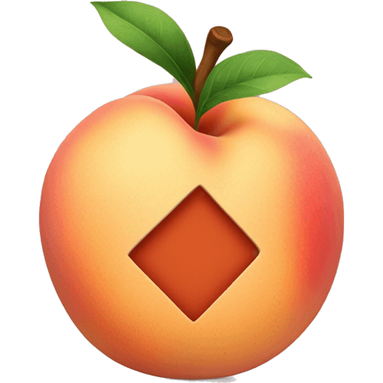 Peach with band aid on it emoji