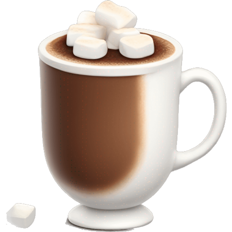 Hot coco with marshmallows  emoji