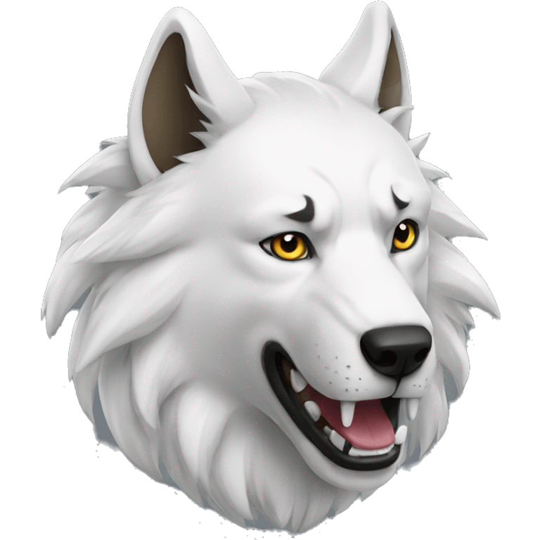 Lobo blanco emoji