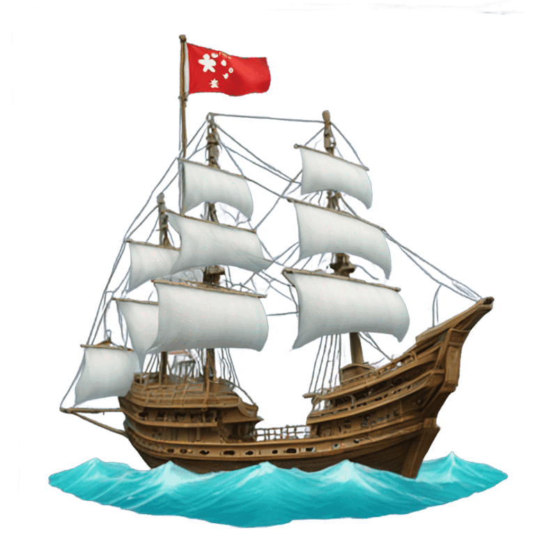 Aqua Luna ship of Hong Kong emoji