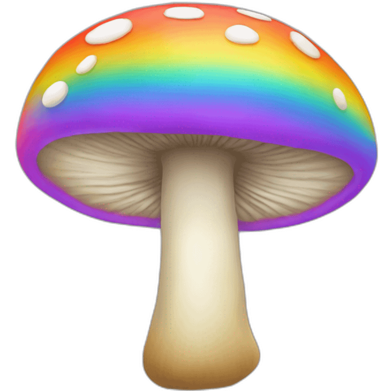 Mushroom rainbow emoji