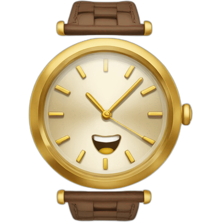 Une montre en or  emoji