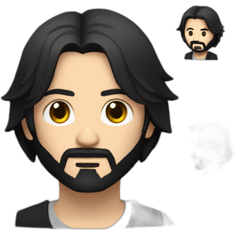 John Wick is cute with love emoji emoji