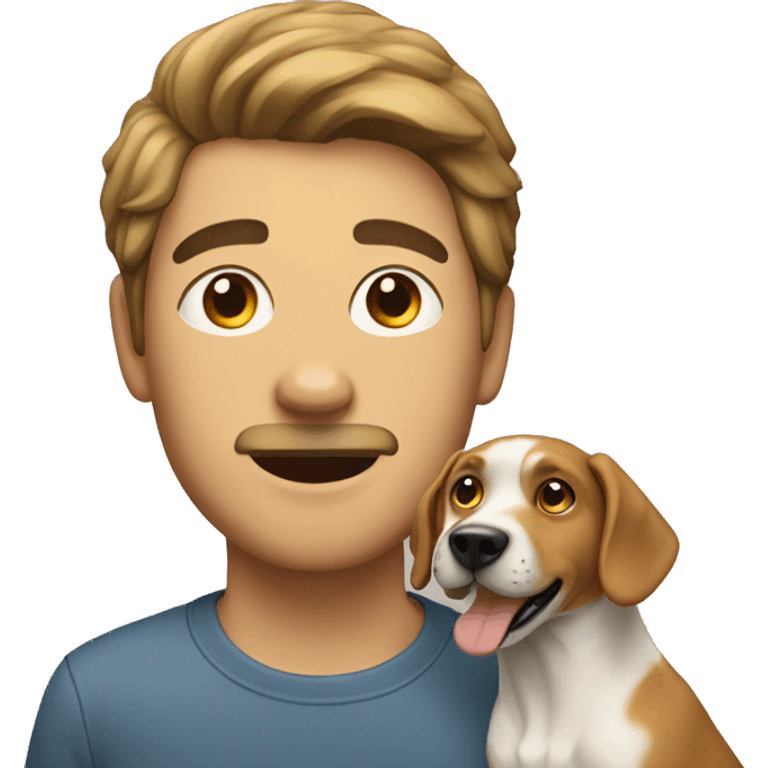 dog with human emoji