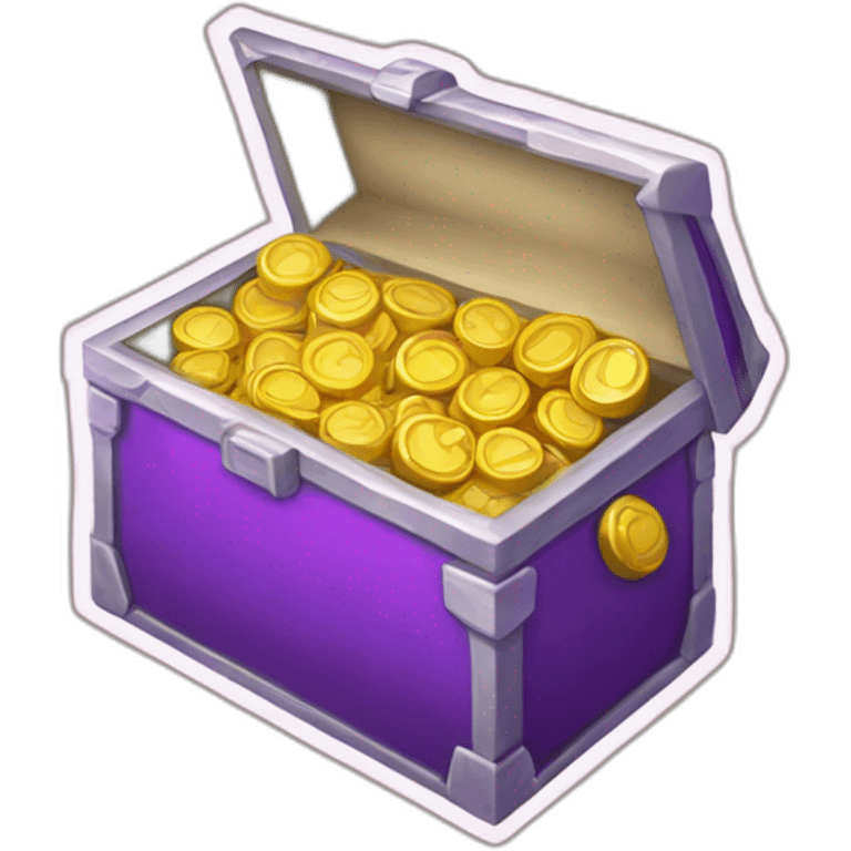 Pokemon Game LootCase Purple Color Legendary Epic Rich Treasure emoji