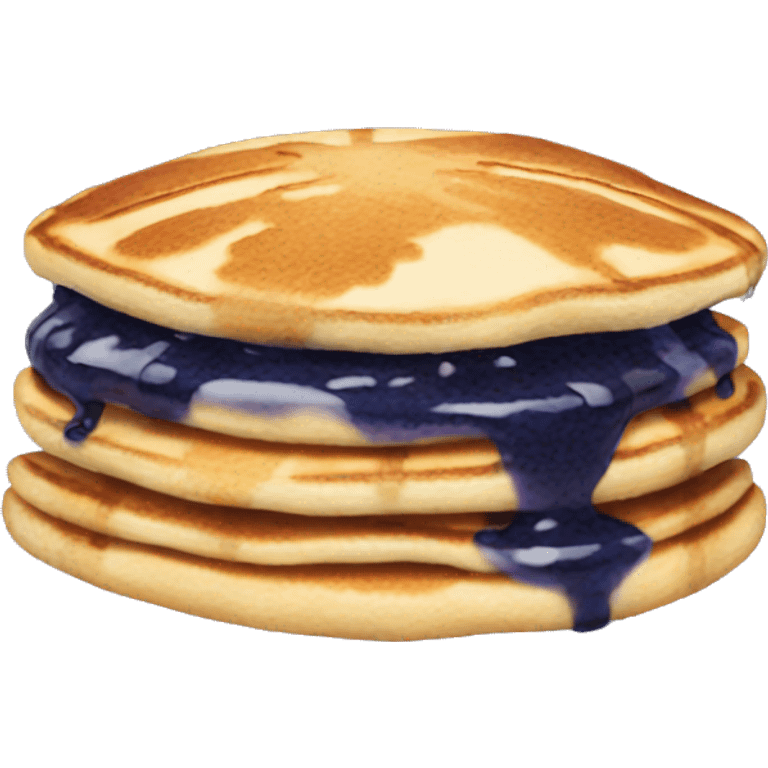 Blueberry pancakes  emoji