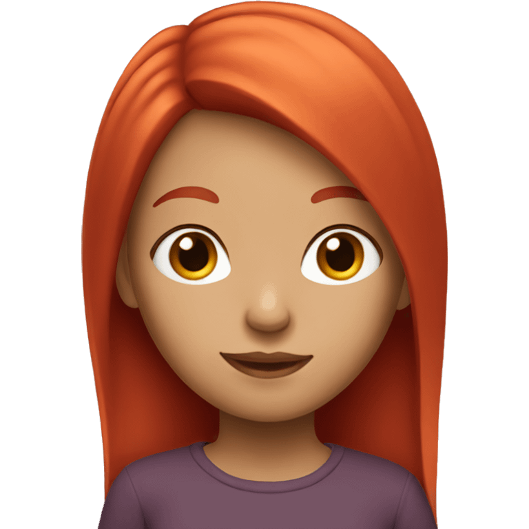 A girl with red hair   emoji