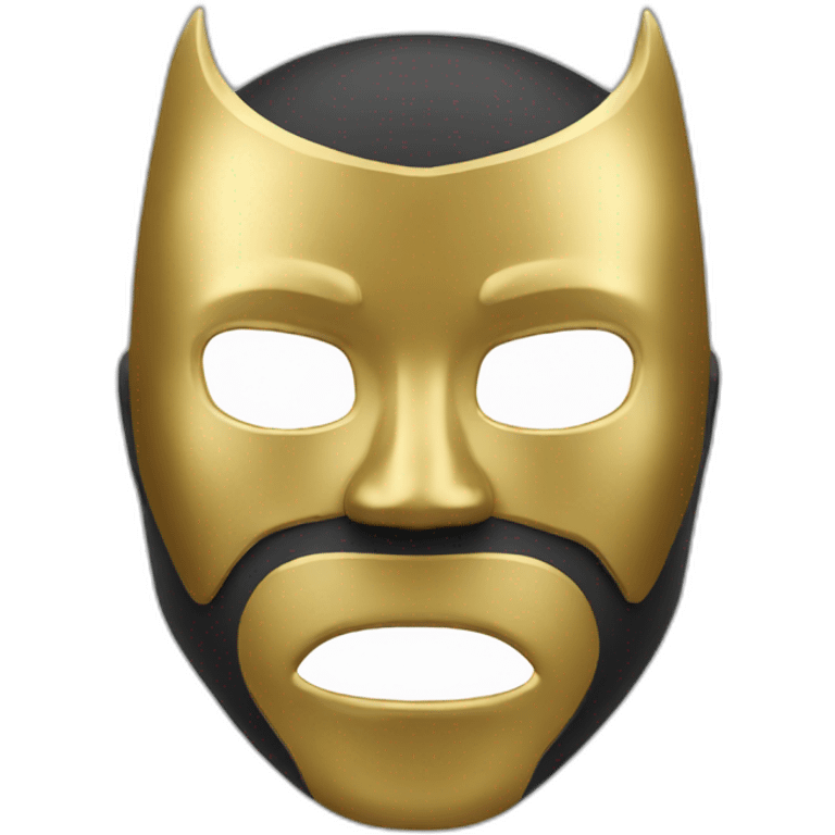 wrestler with golden mask emoji