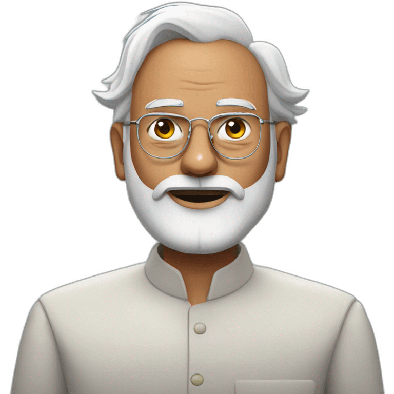 hyper realistic narendra modi as rick from rick and morty emoji