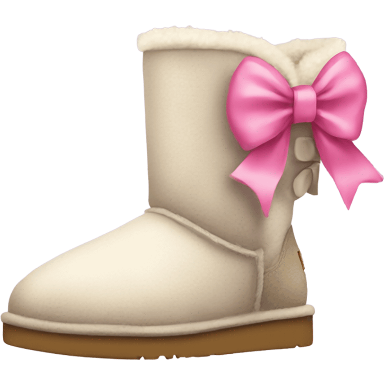 Uggs with pink bow  emoji