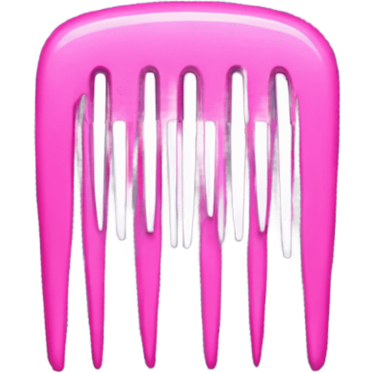 Pink comb emoji