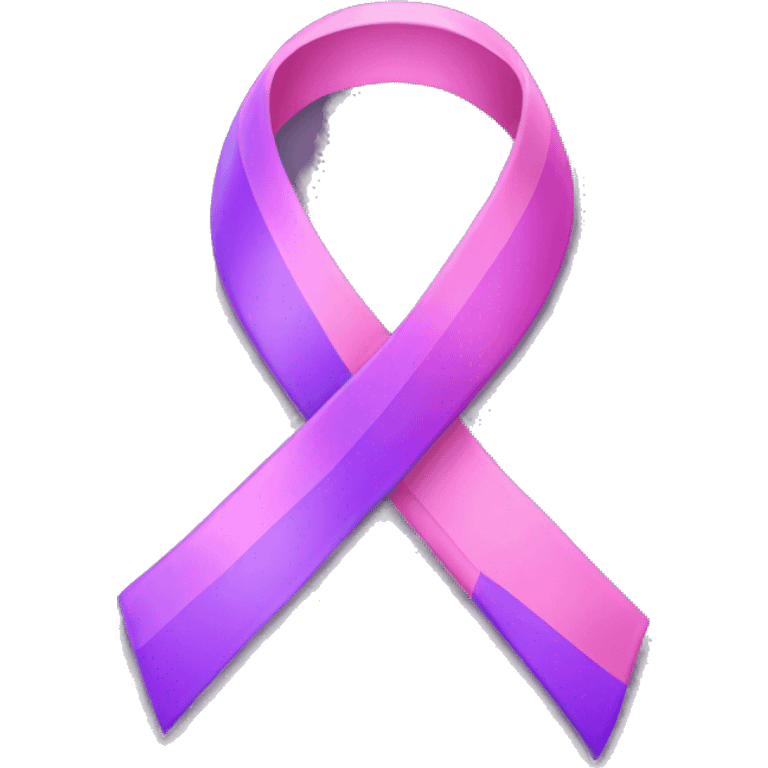 pink and purple ribbon  emoji