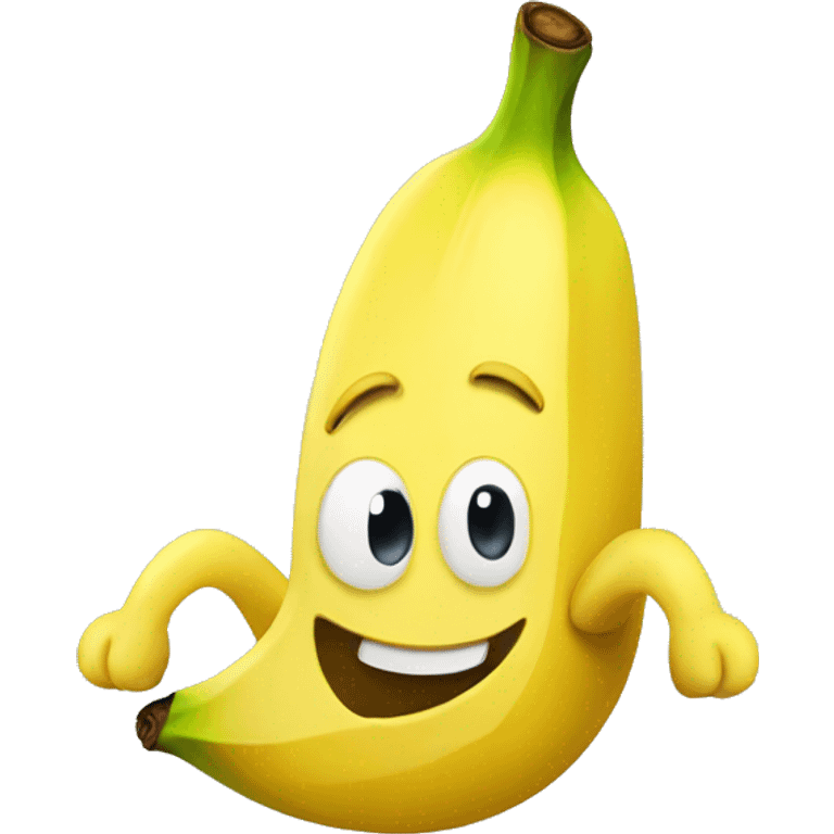 happy banana emoji