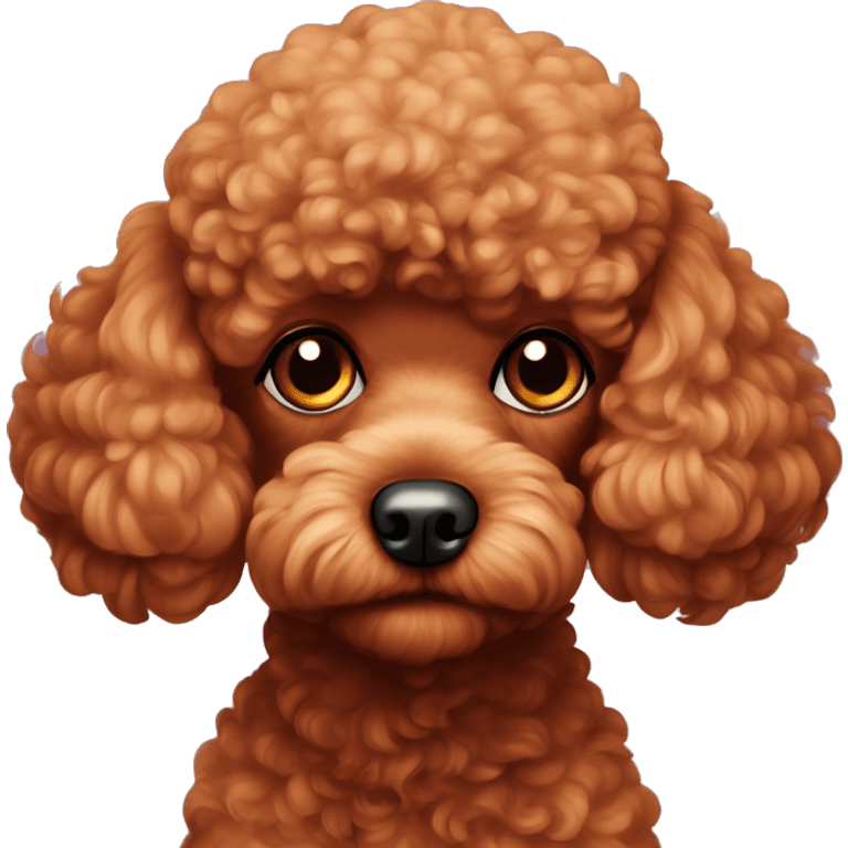 red toy poodle looking really sad emoji