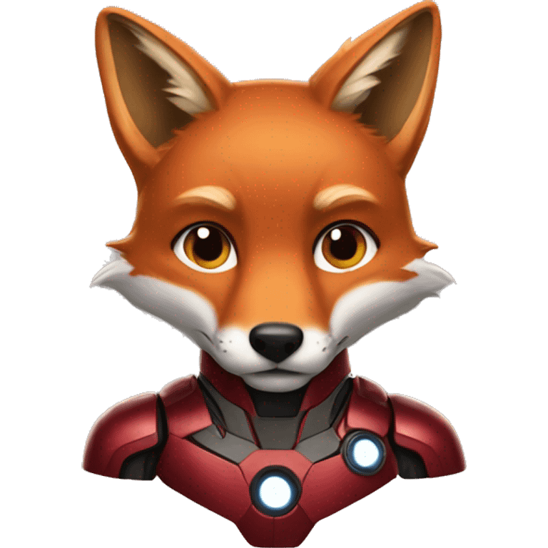 fox with iron man suit emoji