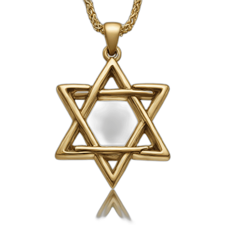 Star of david necklase emoji