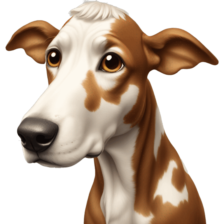 Dog on cow emoji