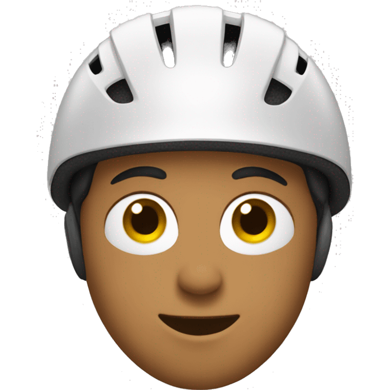 Person wearing bicycle helmet emoji