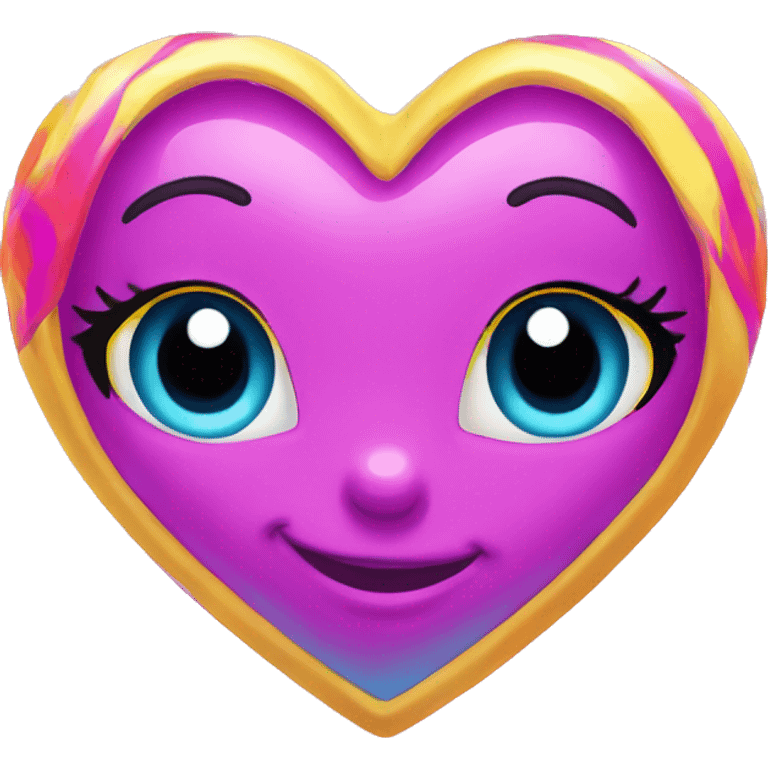 lisa frank heart emoji