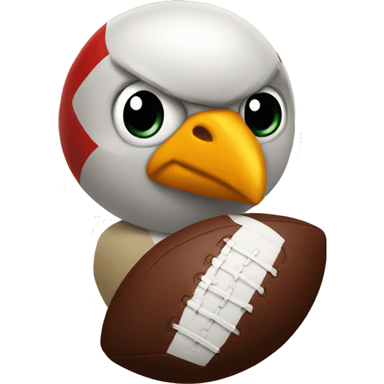 Football robin  emoji