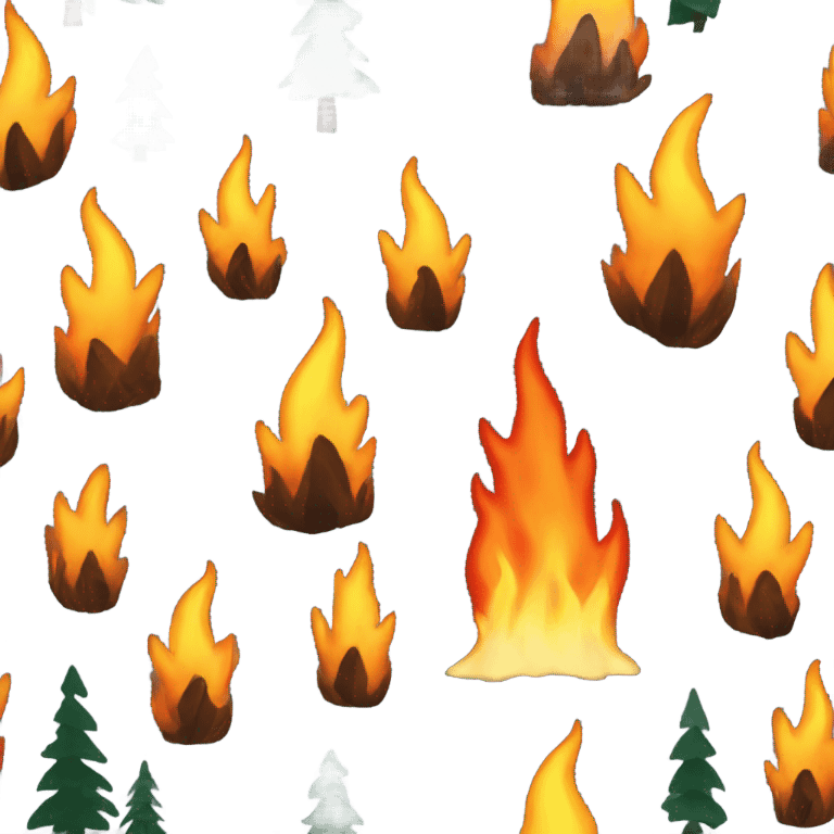 forest wildfire emoji emoji