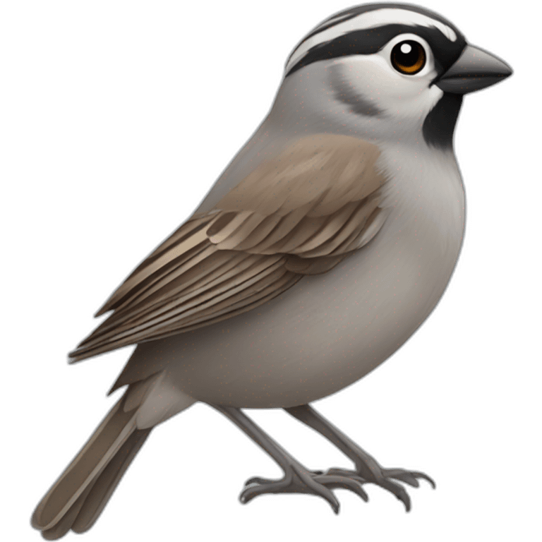 grey sparrow bird emoji