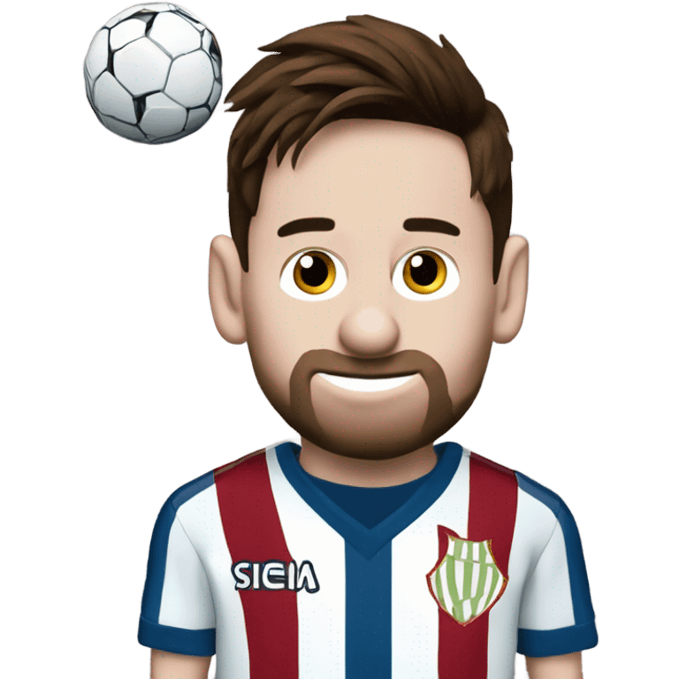 Messi with racing club of Avellaneda shirt  emoji