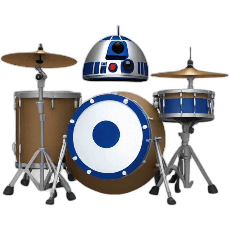 r2d2 playing drums emoji