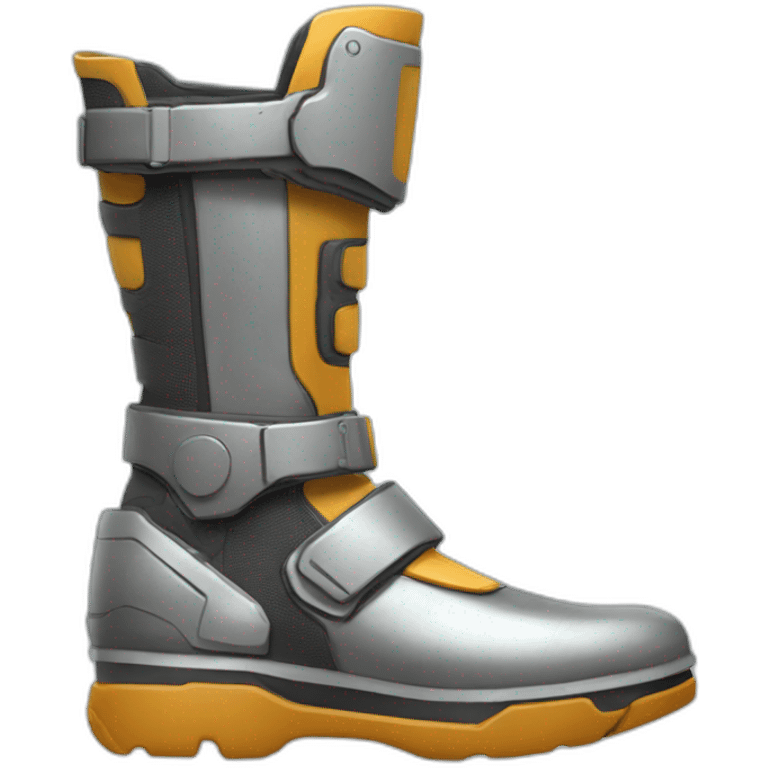 futuristic Autonomous Combat crimsom armored boots emoji