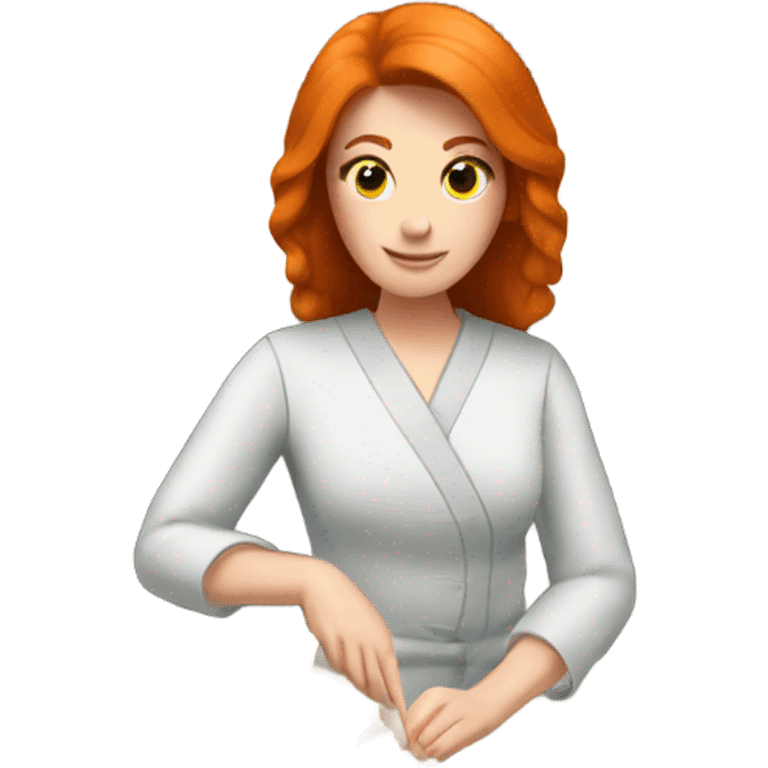 Ginger woman shushi emoji