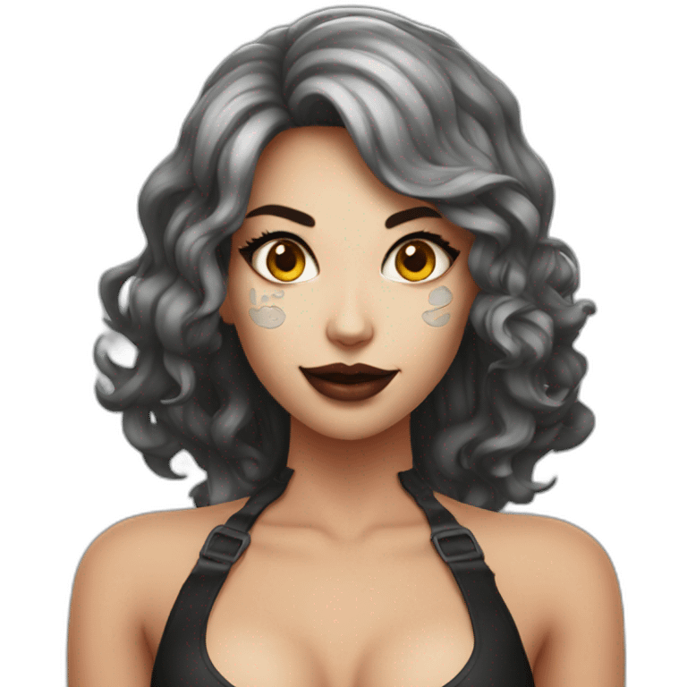 Sexy Halloween girl emoji